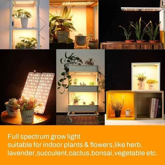 Grow Light, 20W Ultra-Thin LED Grow Lights for Indoor Plants Full Spectrum, 6/10 - Picture 7 of 9
